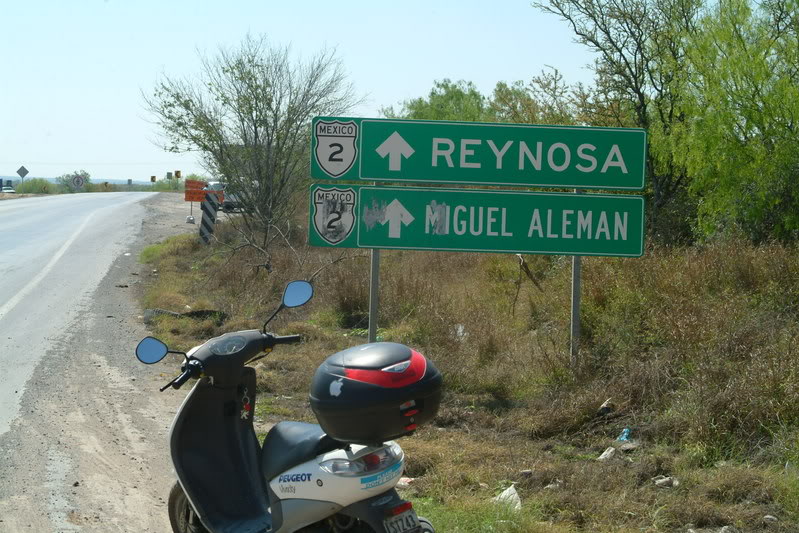 A la salida de Cd. Mier, rumbo a Cd. M. Alemán