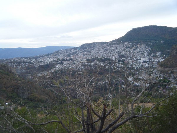 Llegando a Taxco de Alarcón, Guerrero