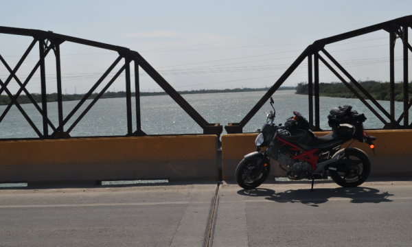 El río Pánuco en Tampico, Tamps.