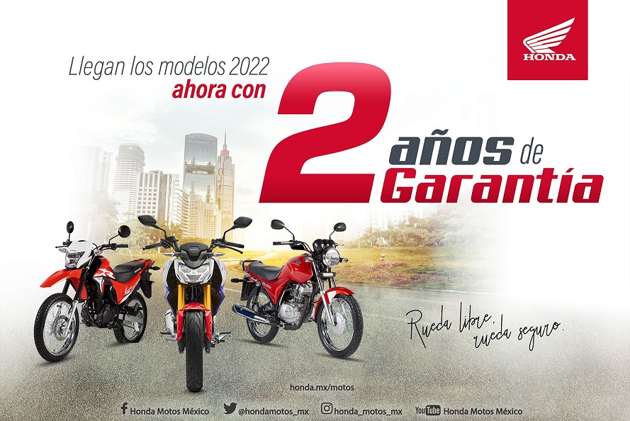 Modelos Honda   ahora con   años de garantía – Moto Ruta Mexico
